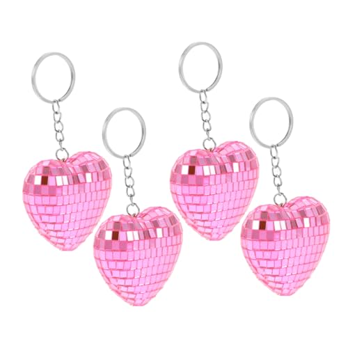 WESIEVYA 4 Stück Disco Schlüsselanhänger, Mini Diskokugeln, Zum Aufhängen, Discokugel , Discokugel Schlüsselanhänger, Discokugel Heimdekor, Discokugel Ornamente, Discokugel , Discokugel von WESIEVYA