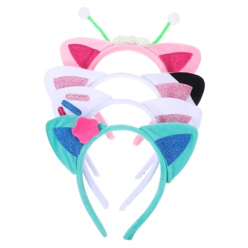 WESIEVYA 4 Stück Festivalversorgung Ohrenreiniger für Katzen Fuchsohren Stirnband mit Hundeohren tierische Ohren Haarband mit Katzenohren Katzenohren Stirnbänder Plastik WESIEVYA 4 Stück Festivalversorgung Ohrenreiniger für Katzen Fuchsohren Stirnband mit Hundeohren tierische Ohren Haarband mit Katzenohren Katzenohren Stirnbänder Plastik von WESIEVYA