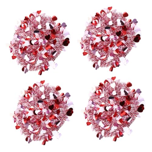 WESIEVYA 4 Stück Love Ruffled Tops Party Lametta Girlande Party Layout Requisite Valentinstag Dekoration Festival Themen Ornamente Lametta Girlande Dekorationen Valentinstag Zubehör WESIEVYA 4 Stück Love Ruffled Tops Party Lametta Girlande Party Layout Requisite Valentinstag Dekoration Festival Themen Ornamente Lametta Girlande Dekorationen Valentinstag Zubehör von WESIEVYA