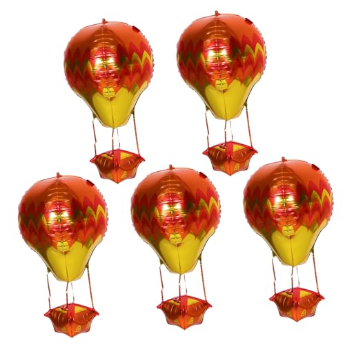 WESIEVYA 5 Heißluftballon-folienballons: Geburtstagsparty-dekorationen – Schnell Und Einfach Aufzubauendes Ornament Für Feiern Im - Und Außenbereich WESIEVYA 5 Heißluftballon-folienballons: Geburtstagsparty-dekorationen – Schnell Und Einfach Aufzubauendes Ornament Für Feiern Im - Und Außenbereich von WESIEVYA