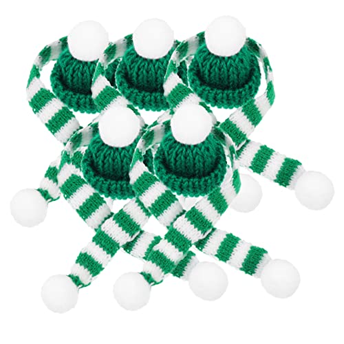 WESIEVYA Weinflaschen-ornament-set 10-teilig Mini-schal Mütze Wollgarn Weihnachtsdekor Für Party-dekorationen Zu Hause WESIEVYA Weinflaschen-ornament-set 10-teilig Mini-schal Mütze Wollgarn Weihnachtsdekor Für Party-dekorationen Zu Hause von WESIEVYA
