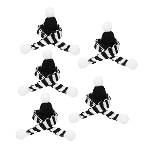 WESIEVYA 5 Sets Weihnachts Minimütze, Wollgarn, Flaschenschal, Weindekoration, Weinflaschenhüllen, Bezaubernde Weihnachtsdekoration, Weihnachtsdeko Für Weinflaschen, WESIEVYA 5 Sets Weihnachts Minimütze, Wollgarn, Flaschenschal, Weindekoration, Weinflaschenhüllen, Bezaubernde Weihnachtsdekoration, Weihnachtsdeko Für Weinflaschen, von WESIEVYA