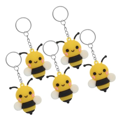 WESIEVYA 5 Stück Kleiner Bienenanhänger, Kreativer Schlüsselanhänger, Bienen Schlüsselring, Kreativer Anhänger, Bienen Schlüsselanhänger, , Hängender Schlüsselanhänger, Cartoon Bienen WESIEVYA 5 Stück Kleiner Bienenanhänger, Kreativer Schlüsselanhänger, Bienen Schlüsselring, Kreativer Anhänger, Bienen Schlüsselanhänger, , Hängender Schlüsselanhänger, Cartoon Bienen von WESIEVYA