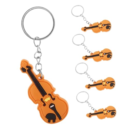 WESIEVYA 5 Stück Violinen Zubehör, Taschen Dekorationen, Schlüsselanhänger, Rucksack, Musik Schlüsselanhänger, Schlüsselanhänger Für Frauen, Violinen Schlüsselanhänger, Violinen von WESIEVYA