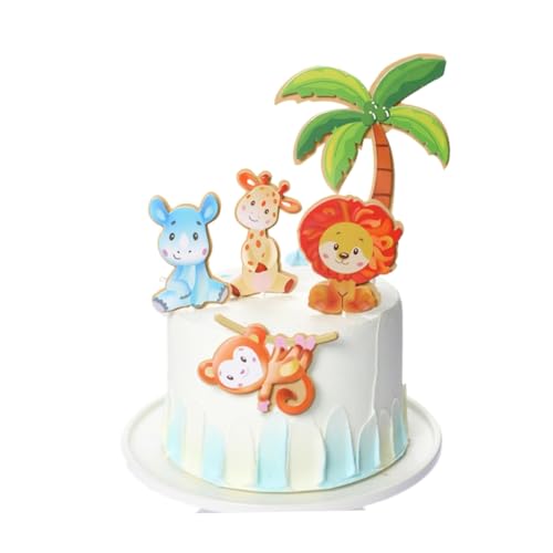 WESIEVYA Kuchendekoration Mit Affenmotiv 5 Stück Tier-kuchenaufsätze Cupcake-picks Für Hochzeiten Geburtstage WESIEVYA Kuchendekoration Mit Affenmotiv 5 Stück Tier-kuchenaufsätze Cupcake-picks Für Hochzeiten Geburtstage von WESIEVYA