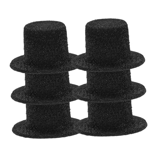 WESIEVYA 6 Stück Mini-hüte Miniatur-puppenhüte Schneemann-bastel-Zylinder Kleiner Hut DIY-bastelmaterial WESIEVYA 6 Stück Mini-hüte Miniatur-puppenhüte Schneemann-bastel-Zylinder Kleiner Hut DIY-bastelmaterial von WESIEVYA