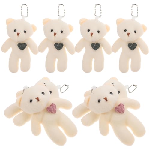 WESIEVYA Bär Schlüsselanhänger Mini Plüschtiere Für Party Hochzeit Abschlussfeier Gastgeschenk Bärenpuppe Figur Ornament Zubehör WESIEVYA Bär Schlüsselanhänger Mini Plüschtiere Für Party Hochzeit Abschlussfeier Gastgeschenk Bärenpuppe Figur Ornament Zubehör von WESIEVYA