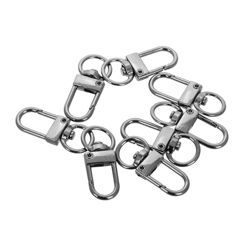 WESIEVYA 8Stücke Drehbare Schlüsselanhängerhaken Vielseitige Clips für Rucksäcke Handtaschen Schmuck DIY Projekte Langlebige Flexible Karabiner für Kreativen WESIEVYA 8Stücke Drehbare Schlüsselanhängerhaken Vielseitige Clips für Rucksäcke Handtaschen Schmuck DIY Projekte Langlebige Flexible Karabiner für Kreativen von WESIEVYA