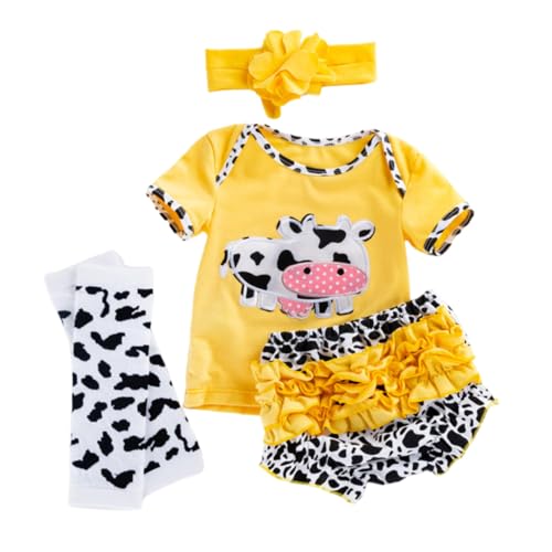 WESIEVYA Baby Mädchen Puppe Outfit Puppe Kleidung 1 Set Von Cartoon Puppe Kleidung Outfit Einfach Bequem Baumwolle von WESIEVYA