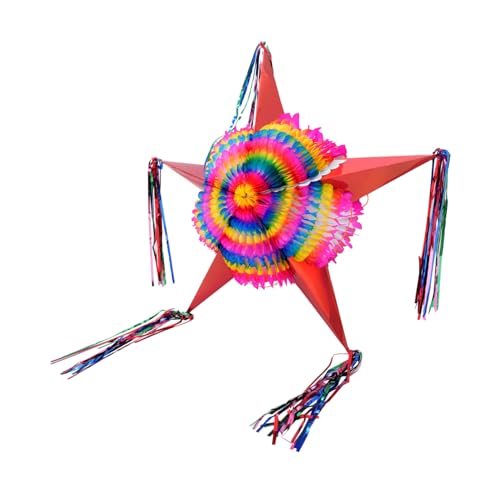 WESIEVYA Piñata Fünfzackiger Stern Aus Papier Hängende Party-dekoration Für Geburtstage Feste Und Spiele WESIEVYA Piñata Fünfzackiger Stern Aus Papier Hängende Party-dekoration Für Geburtstage Feste Und Spiele von WESIEVYA