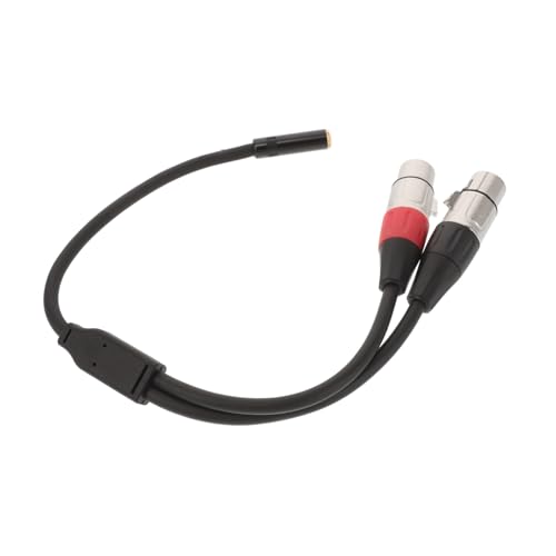 WESIEVYA Dual Xlr zu Adapter Y Kabel für Mikrofonverbindung Xlr Buchse Hochwertiger Audio Signalwandler mit Doppelter Abschirmung für Optimale Klangqualität von WESIEVYA