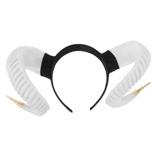 WESIEVYA Schafshorn-stirnband Aus Pp-material Horn-kopfbedeckung Für Halloween-party Cosplay-haarband Mit Einzigartigem Design Geeignet Für Verschiedene Anlässe WESIEVYA Schafshorn-stirnband Aus Pp-material Horn-kopfbedeckung Für Halloween-party Cosplay-haarband Mit Einzigartigem Design Geeignet Für Verschiedene Anlässe von WESIEVYA