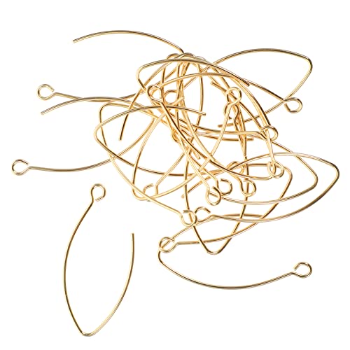 WESIEVYA Ohrhaken Aus 14 Karat Gold, Ohrringteile Zur Schmuckherstellung, DIY Zubehör Für Ohrringe, Schmuckherstellungs Kits Für Erwachsene Und Frauen, Ohrringherstellungs Zubehör Kit, DIY von WESIEVYA