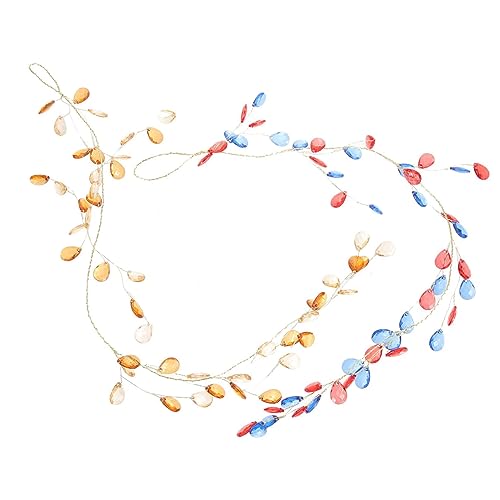 WESIEVYA 2stücke Perlen Cluster Hängedekoration Bead Pendants Für Weihnachtsbaum Garten Innenräume Kreative Langlebige Ornamente Zufälligen Farben von WESIEVYA
