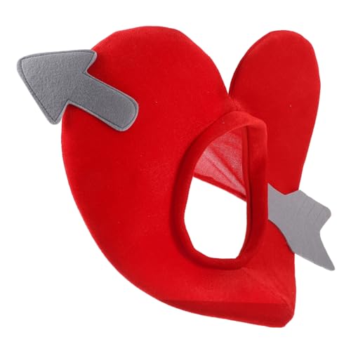 WESIEVYA Herz-kostümhut Mit Design Valentine-accessoire Party-kopfbedeckung Für Paare Charmantes Foto-requisit von WESIEVYA