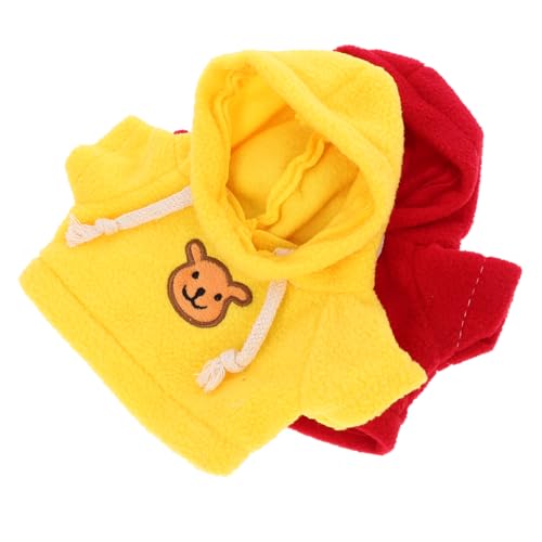 WESIEVYA Stofftier Kleidung Für Puppen Aus Weichem Stoff Mit Kapuzenpullover Zum Dekorieren Und Anziehen Von Bärenpuppen Wiederverwendbar Und Haltbar WESIEVYA Stofftier Kleidung Für Puppen Aus Weichem Stoff Mit Kapuzenpullover Zum Dekorieren Und Anziehen Von Bärenpuppen Wiederverwendbar Und Haltbar von WESIEVYA