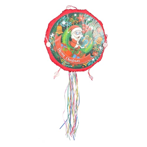 WESIEVYA Piñata Aus Papier Im Weihnachtsmann-design Party-dekoration Fotorequisit Für Weihnachts-feiern Hänge Und Tischdeko von WESIEVYA