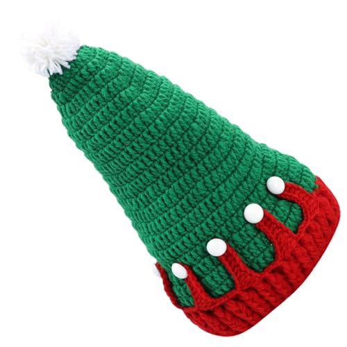 WESIEVYA Weihnachtsstrickmütze Für Erwachsene Warme Wollmütze Festlichem Design Ideal Für Winterurlaub Und Weihnachtsfeiern Gemütlicher Schutz Gegen Kälte von WESIEVYA