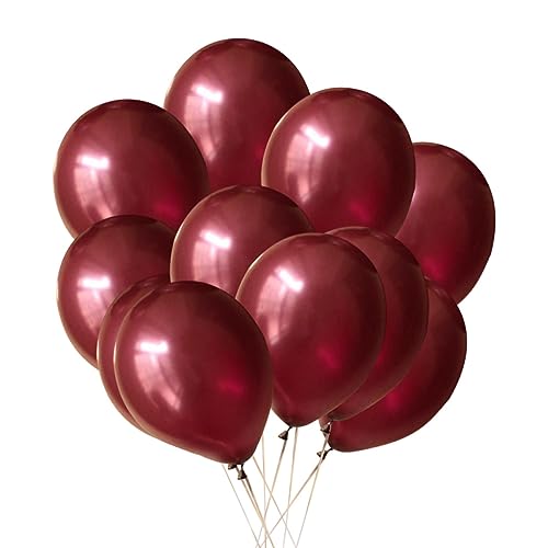 WESIEVYA Weinrote Latexballons Helium Ballons Für Hochzeiten Geburtstagsfeiern Und Valentinstagsdekoration Runde Ballons Für Festliche Anlässe WESIEVYA Weinrote Latexballons Helium Ballons Für Hochzeiten Geburtstagsfeiern Und Valentinstagsdekoration Runde Ballons Für Festliche Anlässe von WESIEVYA