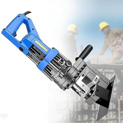 WESSLECO Elektrischer hydraulischer Locher, MHP-20 Hydraulische Stanzmaschine mit 5 Matrizen (φ6,5-20,5 mm), Stanzgeschwindigkeit: 2-3 Sekunden, Präzise Position, für Stahl, Eisen, Aluminium von WESSLECO