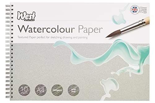 West Design A4 300 gsm Aquarellpapier Pad von WEST