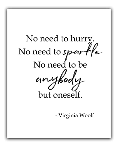 Virginia Woolf Zitat Wandbild, 20,3 x 25,4 cm, ungerahmt von WESTBROOK DESIGN STUDIO
