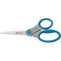 WESTCOTT Papierschere Microban Softgrip grau-blau 18,0 cm von WESTCOTT