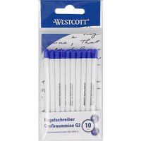 WESTCOTT Kugelschreiberminen XB blau, 10 St. WESTCOTT Kugelschreiberminen XB blau, 10 St. von WESTCOTT