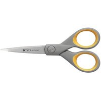 WESTCOTT Papierschere TITANIUM Super grau-gelb 13,0 cm WESTCOTT Papierschere TITANIUM Super grau-gelb 13,0 cm von WESTCOTT