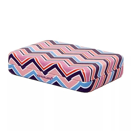 tragbares kleines Schmuckkästchen Etui, Reise Schmuckaufbewahrung für Damen, Schmuckbox Schmuckschatulle Jewelry Box - verstaut Schmuck wie Ringe, Ohrringe, Halskette (Schmuck Etui (Wave Rosa)) von WESTCRAFT