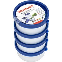 4 WESTMARK Frischhaltedosen Trio 3,9 cm hoch weiß 0,1 l von WESTMARK