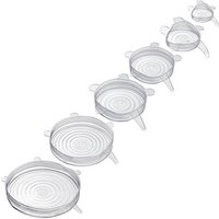 WESTMARK Frischhaltedeckel-Set Silikon Round transparent, 1 Set von WESTMARK
