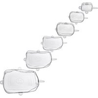 WESTMARK Frischhaltedeckel-Set Silikon Square transparent, 6 St. von WESTMARK