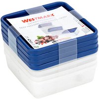 WESTMARK Frischhaltedosen-Set Trio 3,6 cm hoch weiß 0,25 l, 4 St. von WESTMARK