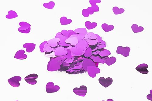 Herz-Konfetti, Party-Dekorationen, Valentinstag, Herzdekoration, glitzernde Metallic-Flocken, Tischkonfetti, 3,1 cm, 300 Stück Herz-Konfetti, Party-Dekorationen, Valentinstag, Herzdekoration, glitzernde Metallic-Flocken, Tischkonfetti, 3,1 cm, 300 Stück von WEVEN