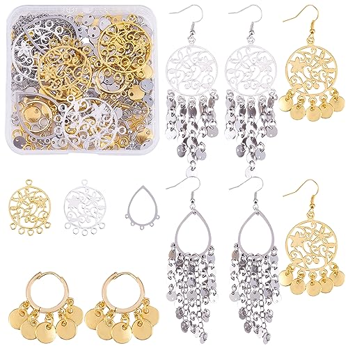 WEWAYSMILE 1 Box/4 Paare Starter Set Zur Herstellung Von Verbinder Ohrringen Starterset Zur Herstellung Von Ohrringen Für Damen Zum Herstellen Von Halsketten Ohrringen Und Schmuck Zum Selbermachen von WEWAYSMILE