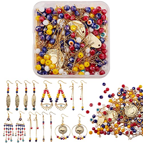 WEWAYSMILE 1 Box DIY Ohrringe Jewelry Making Kit, Böhmischer Ohrring Machen Kit, Ohrringherstellung Kit, für Damen-Ohrringe Erwachsene zum Basteln und Schmuckrestaurierung von WEWAYSMILE