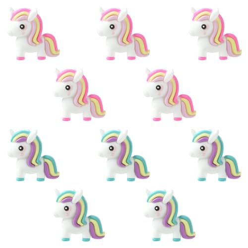 WEWAYSMILE 10 Stück 3D-Einhorn-Silikon-Brennperlen zur Herstellung von Schlüsselanhängern Niedliche Tiere Brennperlen für Stifte DIY-Armbänder Halsketten Schlüsselbänder Perlen-Bastelbedarf WEWAYSMILE 10 Stück 3D-Einhorn-Silikon-Brennperlen zur Herstellung von Schlüsselanhängern Niedliche Tiere Brennperlen für Stifte DIY-Armbänder Halsketten Schlüsselbänder Perlen-Bastelbedarf von WEWAYSMILE