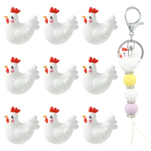WEWAYSMILE 10 Stück 3D-Küken-Silikon-Brennperlen zur Herstellung von Schlüsselanhängern Niedliche Tiere Brennperlen für Stifte DIY-Armbänder Halsketten Schlüsselbänder Perlen-Bastelbedarf WEWAYSMILE 10 Stück 3D-Küken-Silikon-Brennperlen zur Herstellung von Schlüsselanhängern Niedliche Tiere Brennperlen für Stifte DIY-Armbänder Halsketten Schlüsselbänder Perlen-Bastelbedarf von WEWAYSMILE
