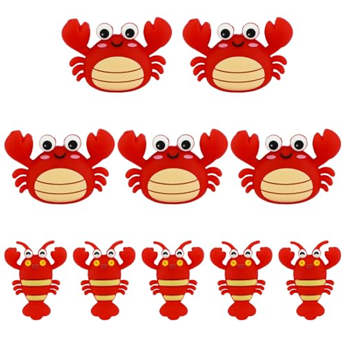 WEWAYSMILE 10 Stück Süße 3D Silikonperlen Zur Herstellung Von Schlüsselanhängern Krabben Krebsperlen Für Die Herstellung Von DIY Stiften Schmuck Armbändern Und Schlüsselbändern. WEWAYSMILE 10 Stück Süße 3D Silikonperlen Zur Herstellung Von Schlüsselanhängern Krabben Krebsperlen Für Die Herstellung Von DIY Stiften Schmuck Armbändern Und Schlüsselbändern. von WEWAYSMILE