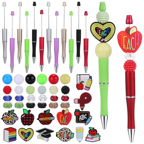 WEWAYSMILE 12 Stück Perlen DIY Kugelschreiber, Perlenstifte Lehrer, DIY Schwarzer Kugelschreiber, Stiftebastelset Zum Selbermachen, Geschenk, Schul- Und Bürobedarf WEWAYSMILE 12 Stück Perlen DIY Kugelschreiber, Perlenstifte Lehrer, DIY Schwarzer Kugelschreiber, Stiftebastelset Zum Selbermachen, Geschenk, Schul- Und Bürobedarf von WEWAYSMILE