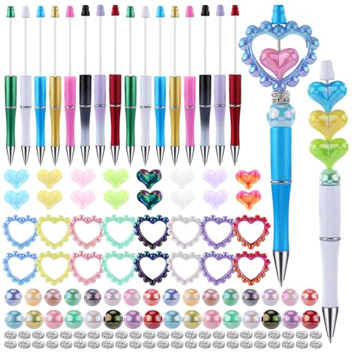 WEWAYSMILE 16 Stück DIY Kugelschreiber Schwarze Tinte Enthält hohle Liebesperlen massive Liebesperlen Runde Perlen Niedliche Perlenstifte Geeignet für Schüler und Schulbürobedarf WEWAYSMILE 16 Stück DIY Kugelschreiber Schwarze Tinte Enthält hohle Liebesperlen massive Liebesperlen Runde Perlen Niedliche Perlenstifte Geeignet für Schüler und Schulbürobedarf von WEWAYSMILE