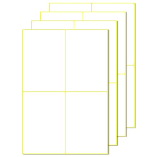 WEXFFU 180 Stück Klebeetiketten zum Beschriften, 100×75mm Adressetiketten Selbstklebend, Aufkleber zum Beschriften, Weiß Etiketten Selbstklebend Bedruckbar von WEXFFU