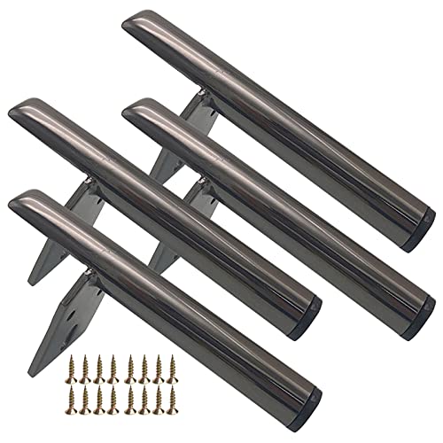 4 Stück moderne Möbelbeine aus Metall – verstellbar 13 cm, 15 cm, 18 cm, 20 cm – stilvolle Füße in Schwarz, Gold, Silber für Sofa, Tisch, Schreibtisch, Fernsehschrank – Stützbeine zum Selbermachen von WEYFH