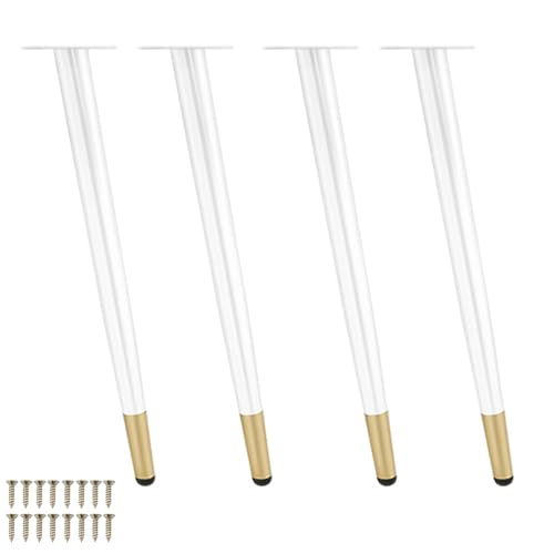 WEYFH Möbelbeine aus Metall – 4er-Pack kegelförmige Stützfüße für Sofa, Tisch, Schrank, TV-Ständer – Ersatzbeine mit Schrauben WEYFH Möbelbeine aus Metall – 4er-Pack kegelförmige Stützfüße für Sofa, Tisch, Schrank, TV-Ständer – Ersatzbeine mit Schrauben von WEYFH
