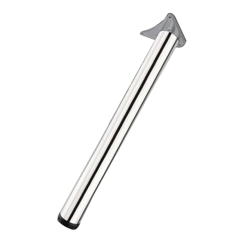 WEYFH Verstellbare, runde Tischbeine (60 mm) – langlebige Möbelbeine aus Edelstahl für Schreibtische, Küche, Esszimmer – stilvolle 10 cm Metallfüße für Büro und Zuhause von WEYFH