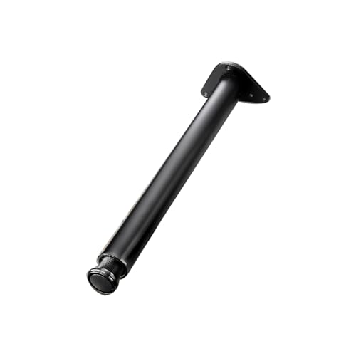 WEYFH Verstellbare 60-mm-Tischbeine aus Metall für Schreibtische, Büro, Küche und Esszimmer – 140 cm Lange Schwarze Möbelbeine für verbesserte Stabilität und modernen Stil von WEYFH