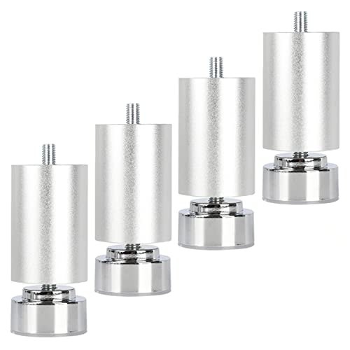 WEYFH Verstellbare Möbelbeine aus Metall – 4 Stück Sofa- und Schrankfüße aus Aluminium, Schwarz/Silber, DIY-Ersatz, 35 cm mit M10-Schrauben für Küche und Bad WEYFH Verstellbare Möbelbeine aus Metall – 4 Stück Sofa- und Schrankfüße aus Aluminium, Schwarz/Silber, DIY-Ersatz, 35 cm mit M10-Schrauben für Küche und Bad von WEYFH