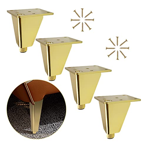 WEYFH Verstellbare Möbelbeine aus Metall – 4 Stück höhenverstellbare DIY-Tischbeine für Couchtische, Schränke, Sofas, Schreibtische – stilvolles Schwarz-/Gold-/Silber-Finish – 25 cm Ersatzfüße WEYFH Verstellbare Möbelbeine aus Metall – 4 Stück höhenverstellbare DIY-Tischbeine für Couchtische, Schränke, Sofas, Schreibtische – stilvolles Schwarz-/Gold-/Silber-Finish – 25 cm Ersatzfüße von WEYFH