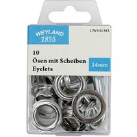 WEYLAND 1855 Ösen mit Scheiben, 10 St. von WEYLAND 1855